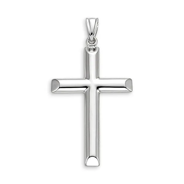 10k Gold Modern Tube Cross