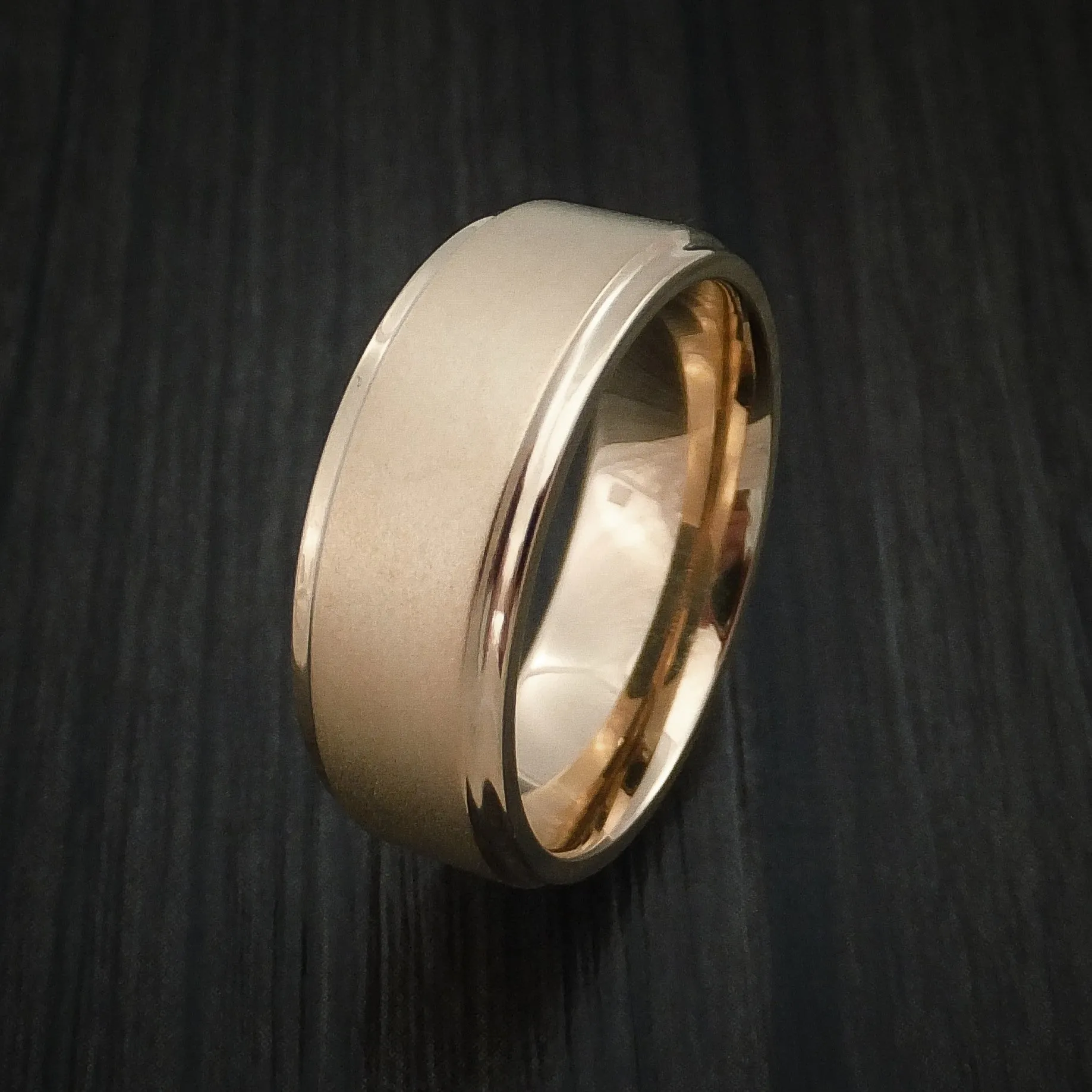 14K Rose Gold Classic Style Wedding Men's Band Custom Made