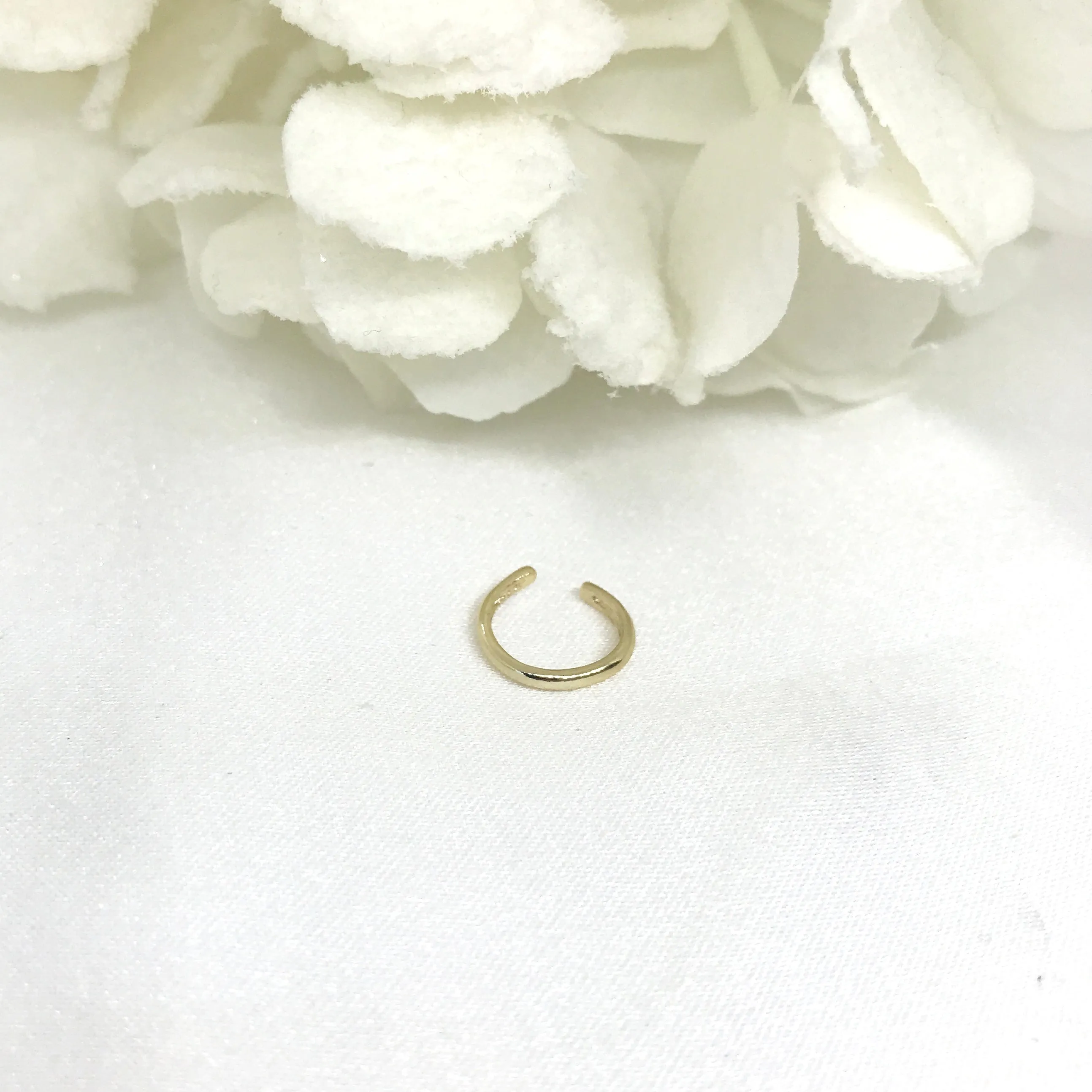 14k/925 Plain Vermeil Ear Conch