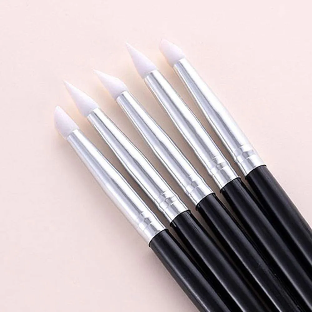 5 Pcs/Sets Nail Art Pen 2 In 1 Double Ends Dotting Drawing Painting UV Gel Liner Polish Brush Set Nail Art Dotting Tools