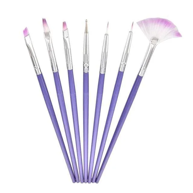 5 Pcs/Sets Nail Art Pen 2 In 1 Double Ends Dotting Drawing Painting UV Gel Liner Polish Brush Set Nail Art Dotting Tools