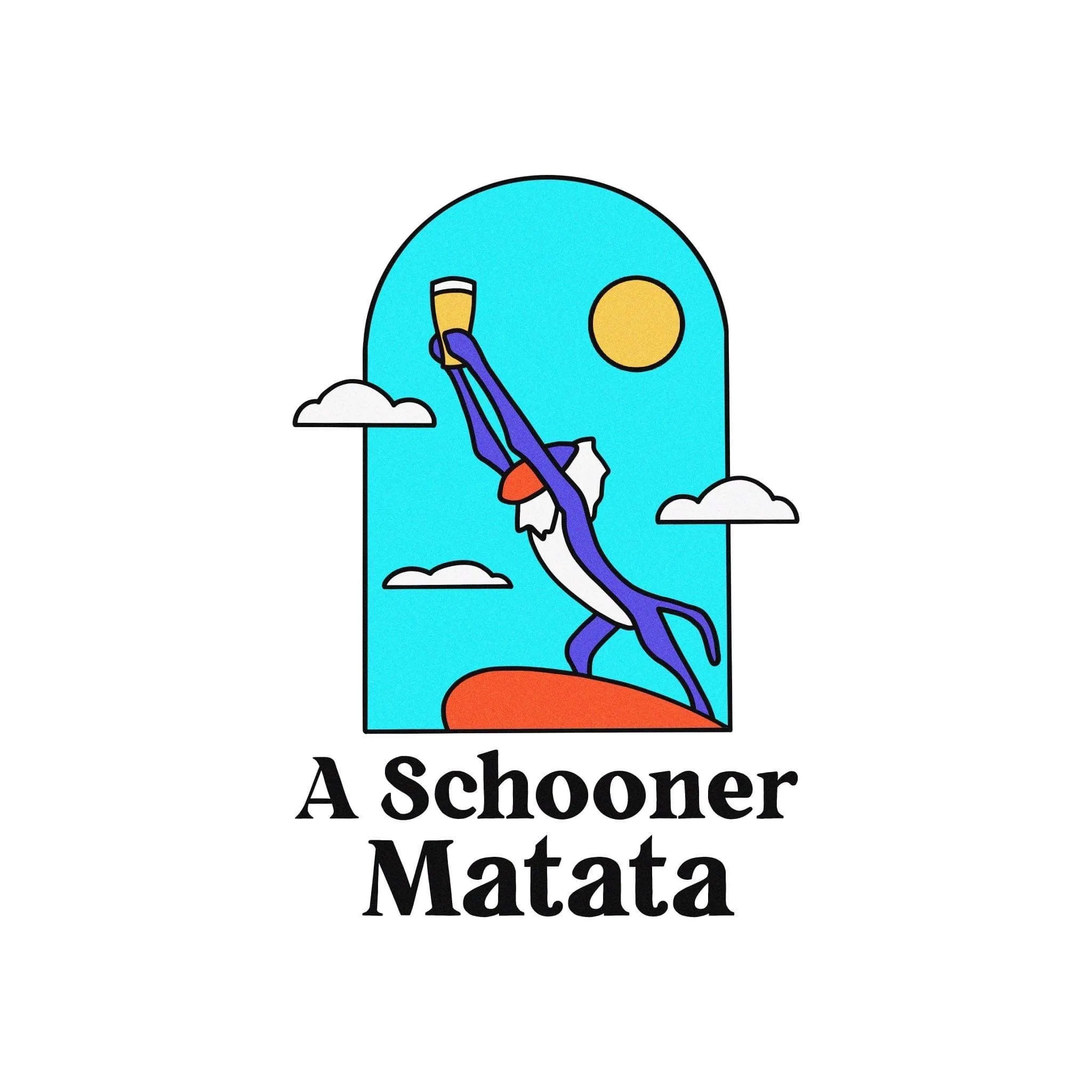 A SCHOONER MATATA - FRONT ONLY