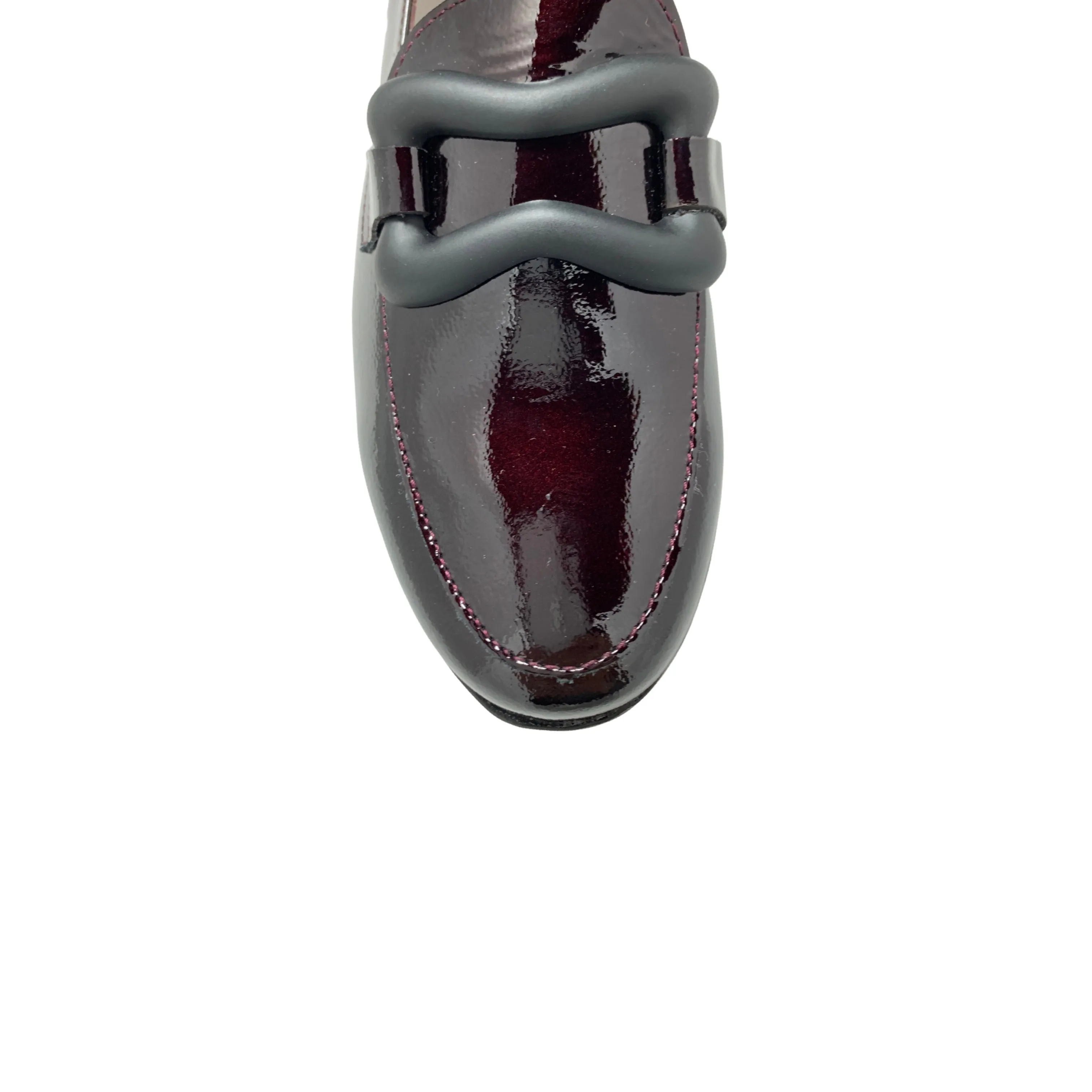 A2430 Dark Burgundy Platform Loafer