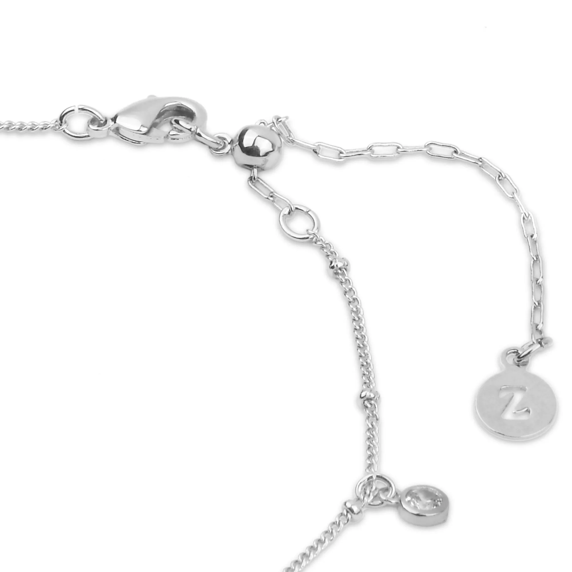 Accessorize London Women's Silver-Plated Cubic Zirconia Station Bracelet