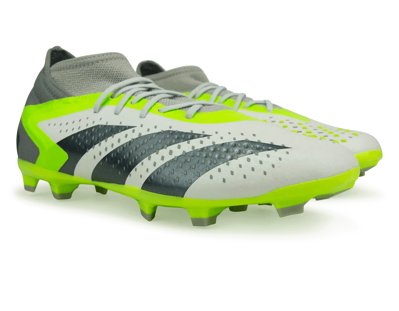 adidas Kids Predator Accuracy.1 FG White/Lucid Lemon