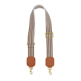 ADJUSTABLE WEBBED STRAP | MOCHA STRIPE