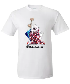 American Eskimo Dog - Proud American - T-Shirt