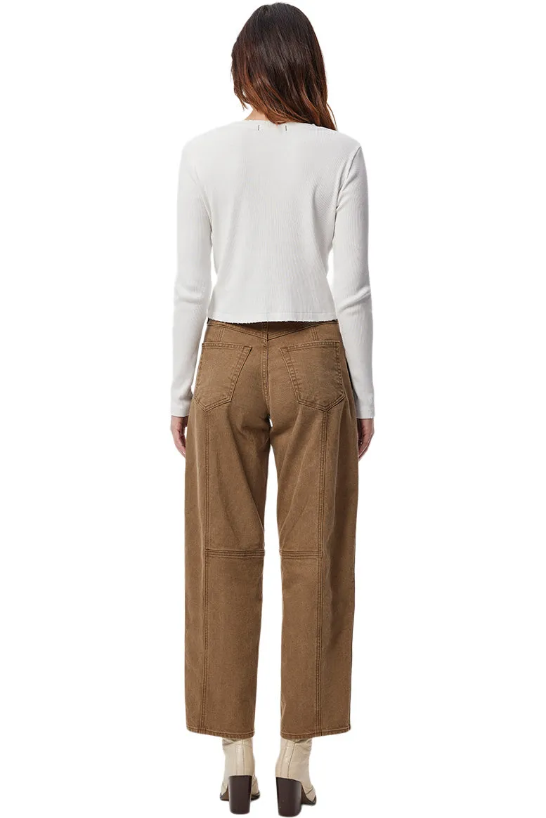 AMO Denim Wilma Pants in Toffee