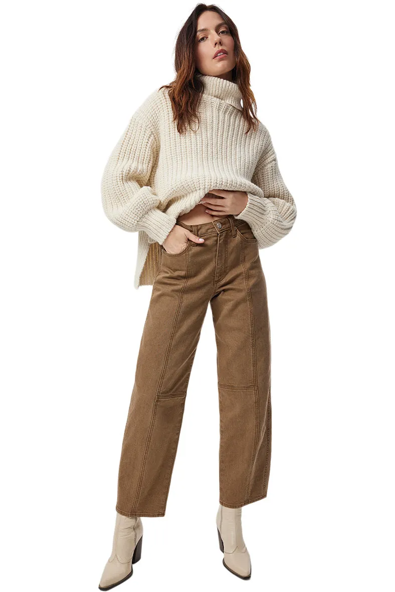 AMO Denim Wilma Pants in Toffee