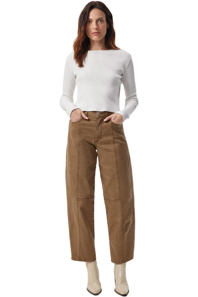 AMO Denim Wilma Pants in Toffee