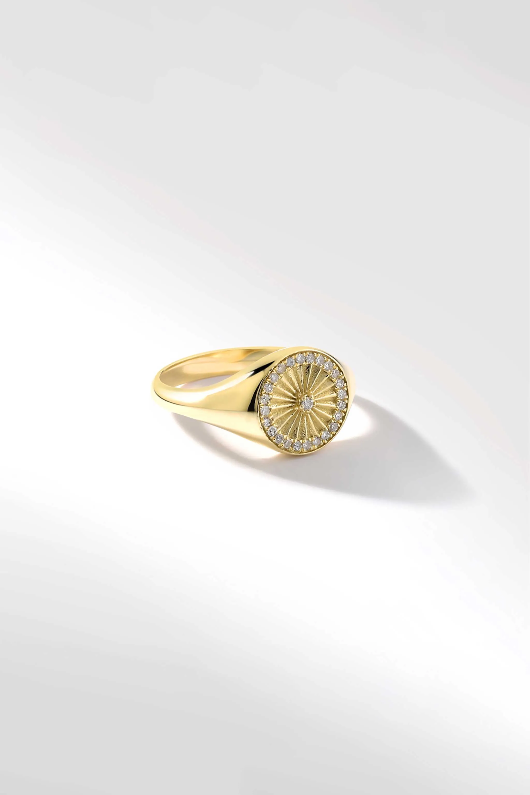 Amulet Signet Ring in Diamond