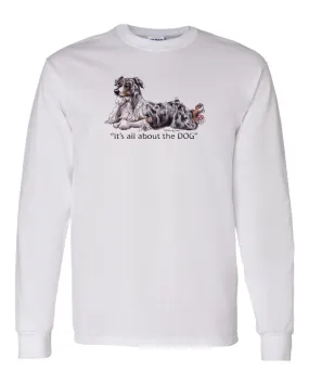 Australian Shepherd  Blue Merle - All About The Dog - Long Sleeve T-Shirt