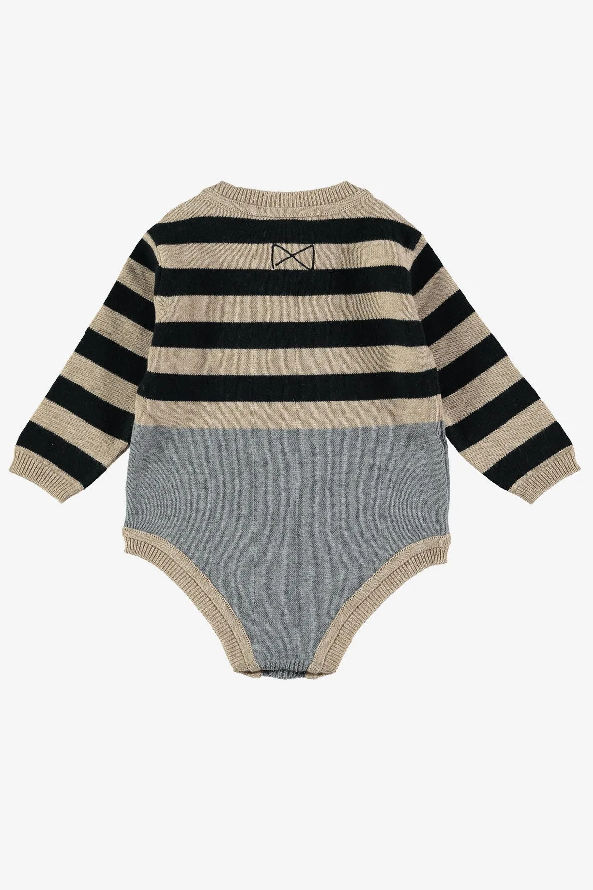 Baby Onesie Mini Sibling Knit - Oatmeal