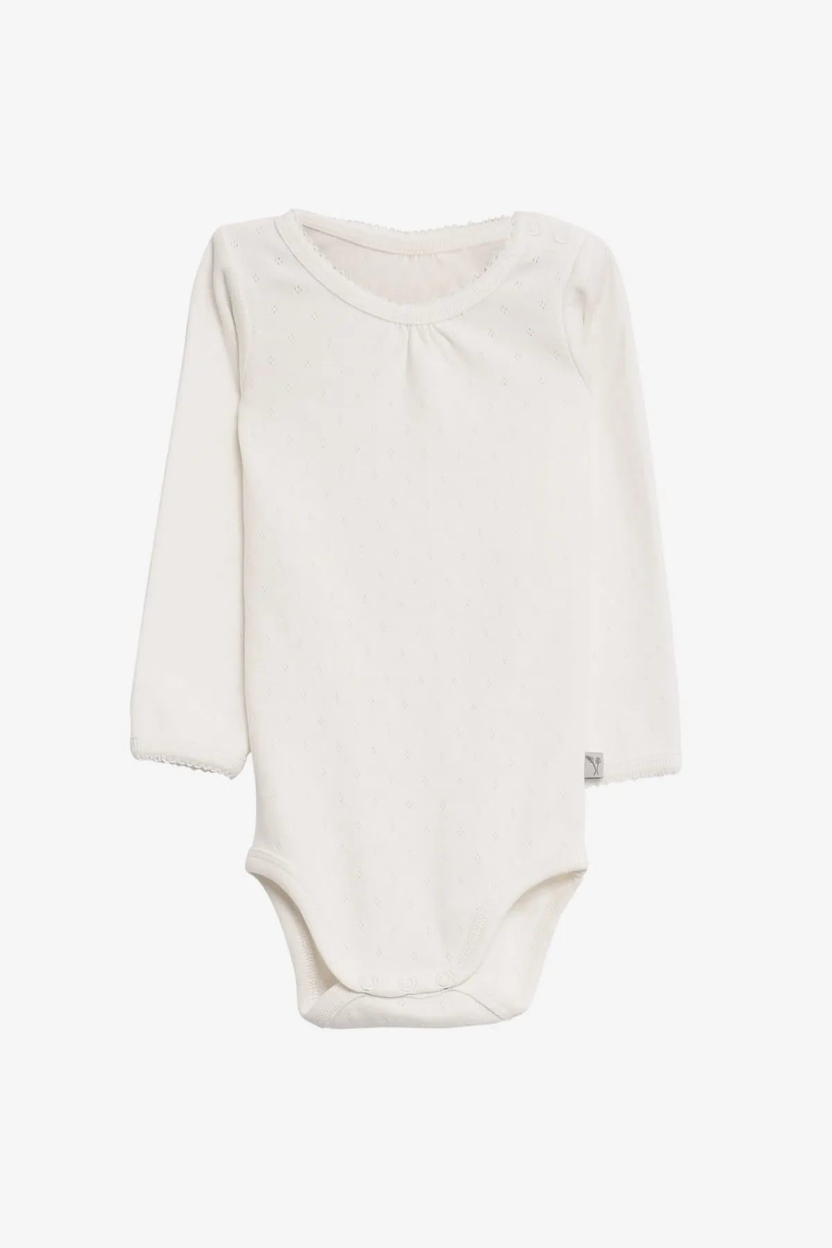 Baby Onesie Wheat Long Sleeve - Ivory