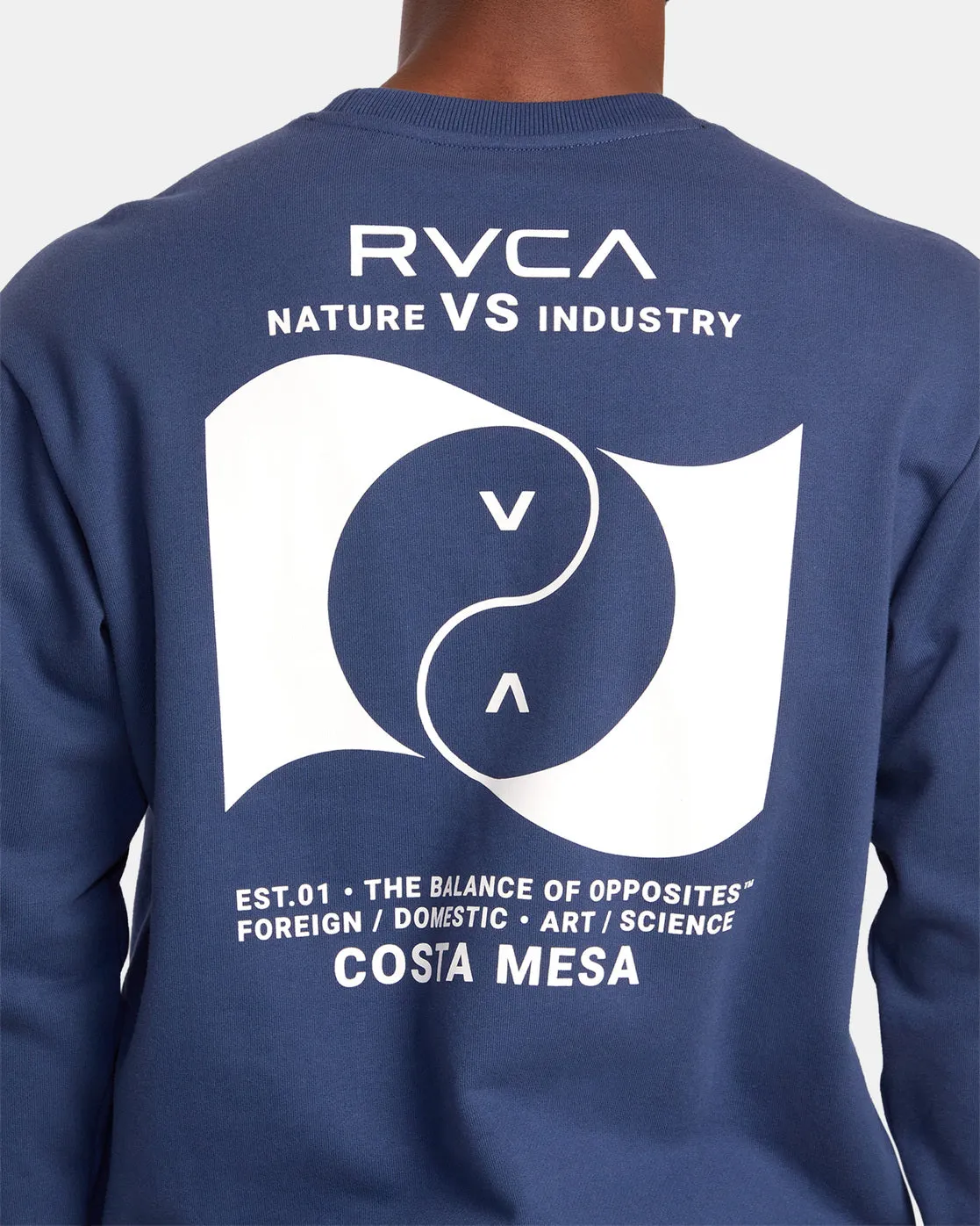 Balance Banner Crew Neck Sweatshirt - Army Blue