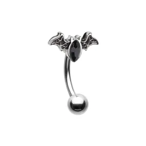 Bat Outta Hell WildKlass Curved Barbell Eyebrow Ring