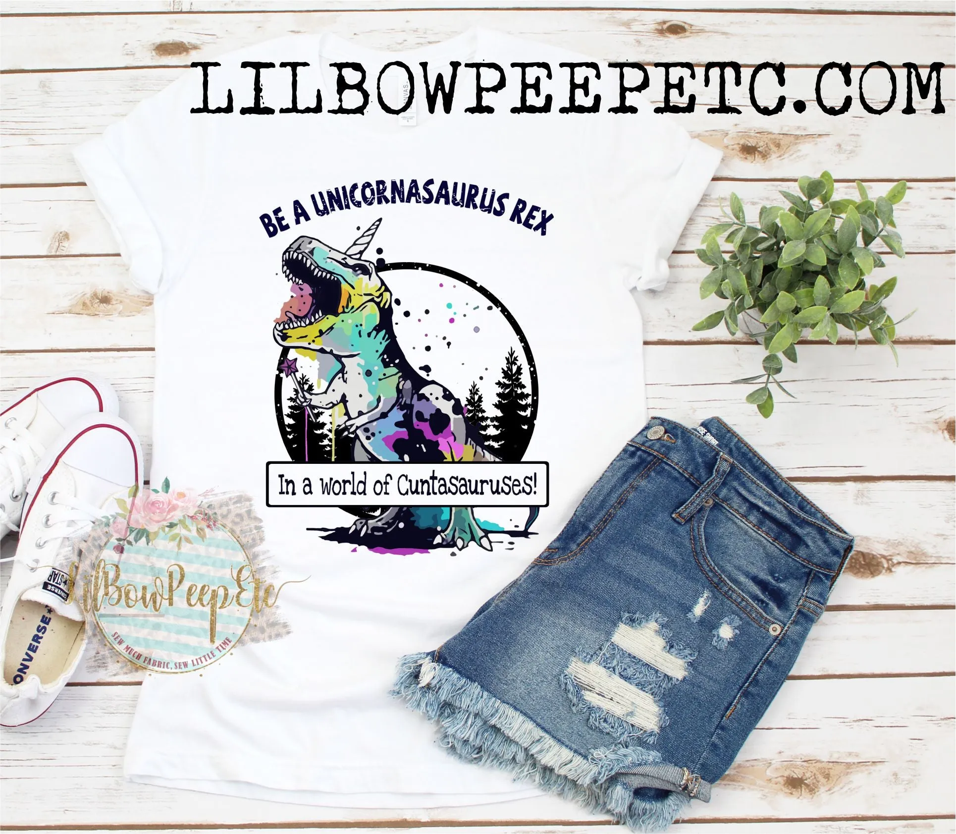 Be A Unicornasaurus Rex In A World Of Cuntasauruses Women's Cut Tee