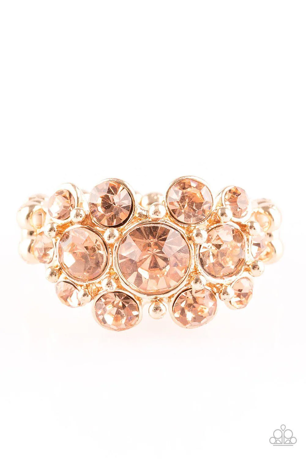 Billion Dollar Bombshell Gold Ring - Paparazzi Accessories