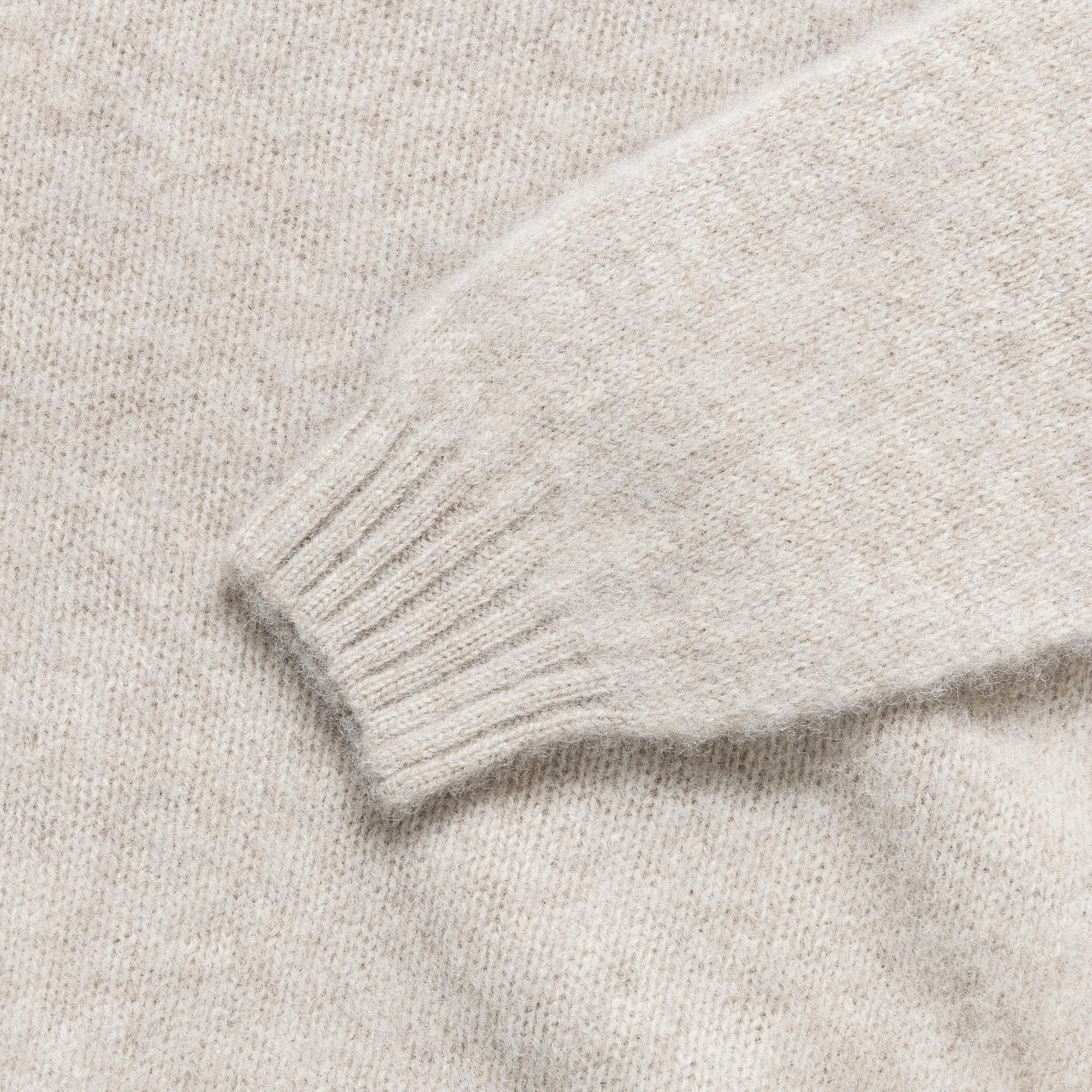 Birnir Brushed Lambswool Sweater - Oatmeal