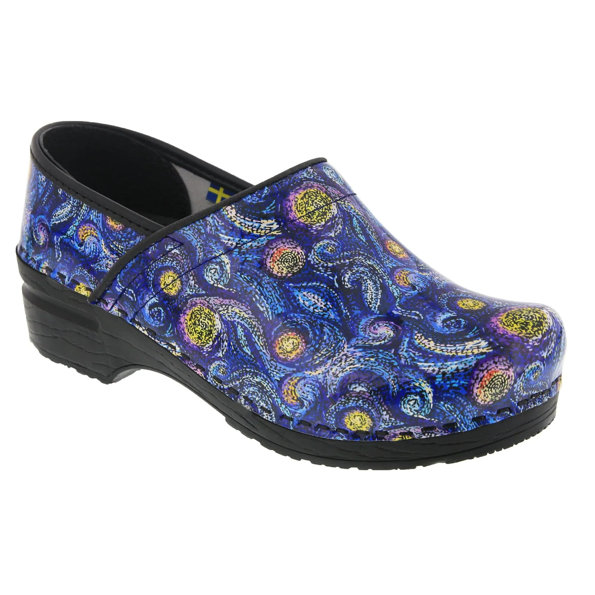 BJORK PROFESSIONAL Starry Leather Clogs - CLOSEOUT