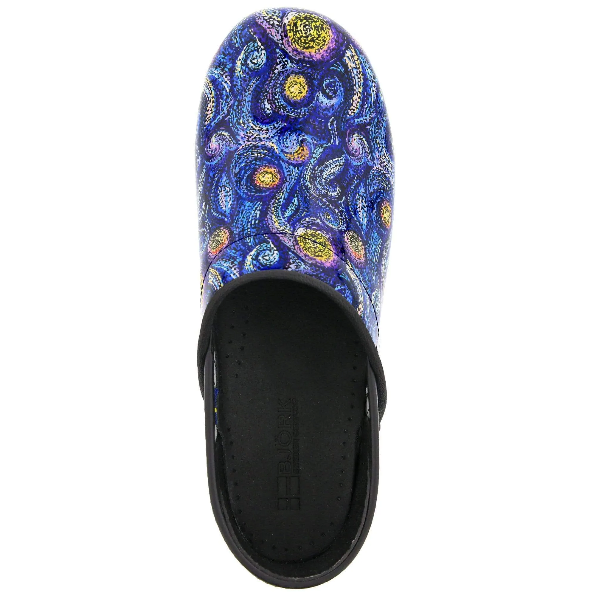 BJORK PROFESSIONAL Starry Leather Clogs - CLOSEOUT