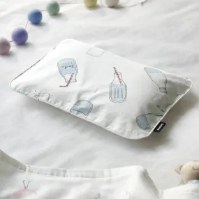 Borny Air Pillow Newborn Pillowcase Blue Bottles