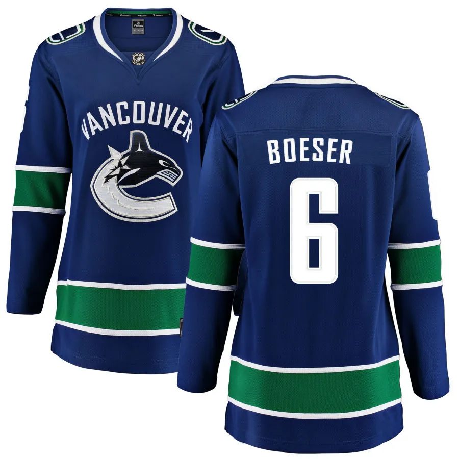 Brock Boeser Vancouver Canucks Fanatics Branded Women's Home Breakaway Jersey - Blue