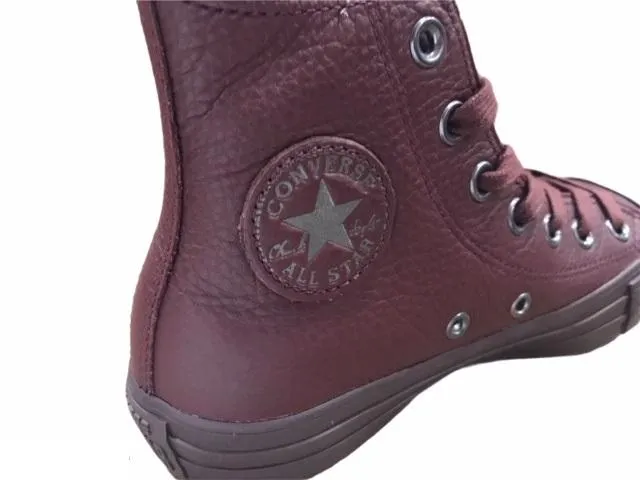 Converse shoe sneakers for adults in ctas 155131C burgundy leather