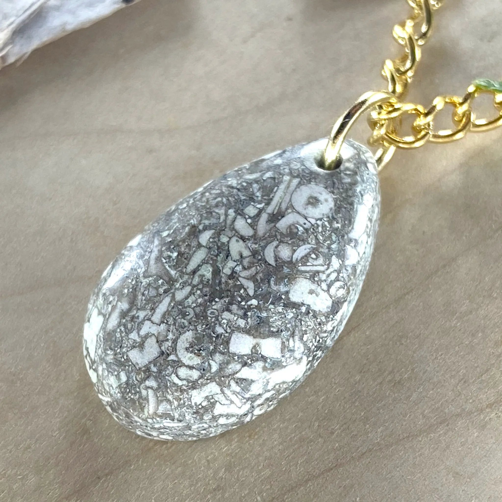 Crinoid Fossil Pendant Necklace