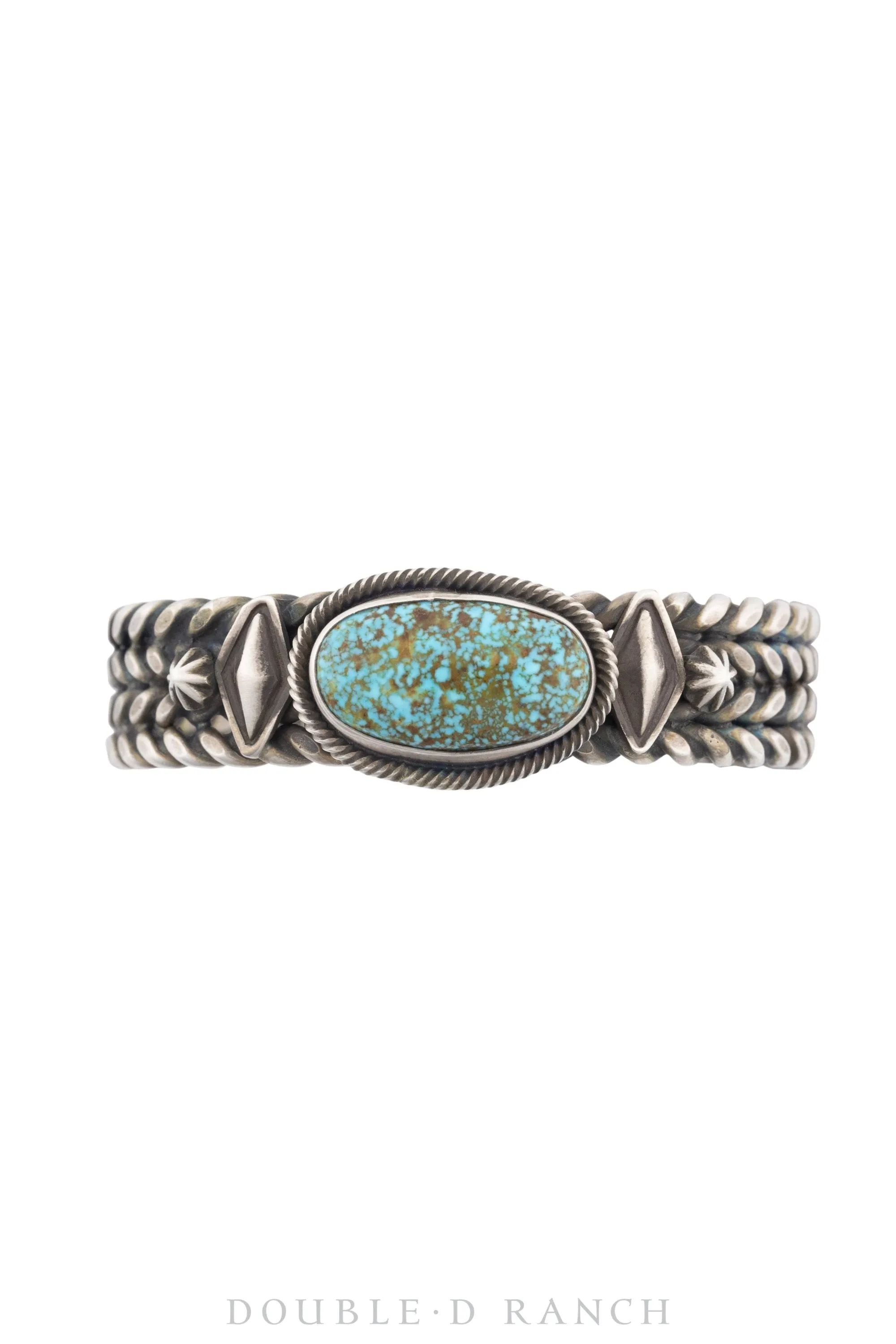 Cuff, Coil Twist Wire, Turquoise, Hallmark, Contemporary, 3507