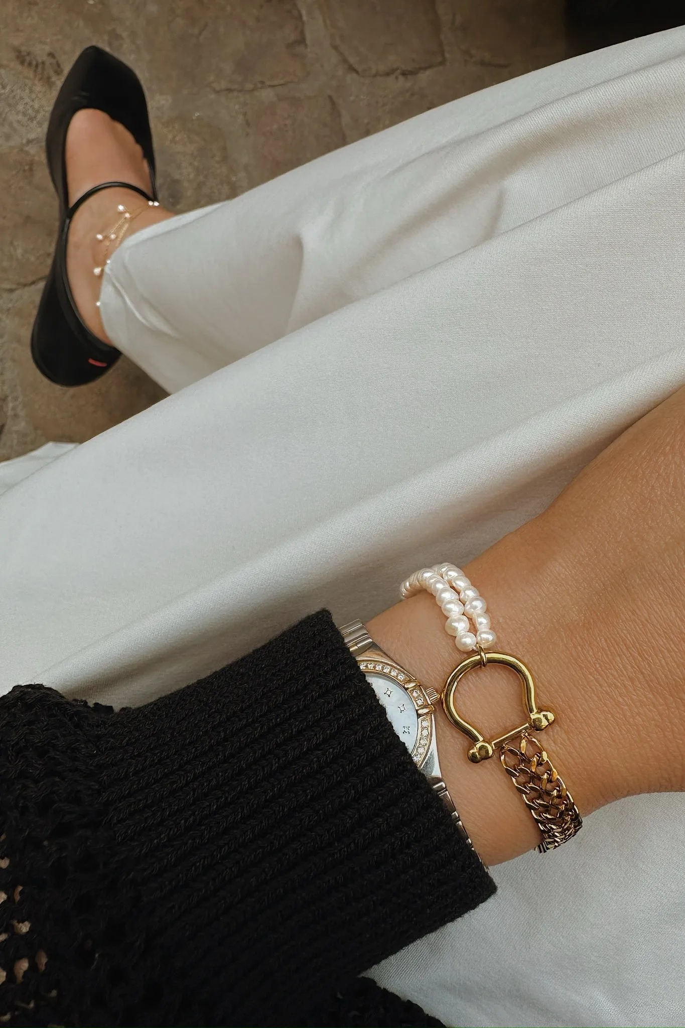 Dainty Pearls Anklet