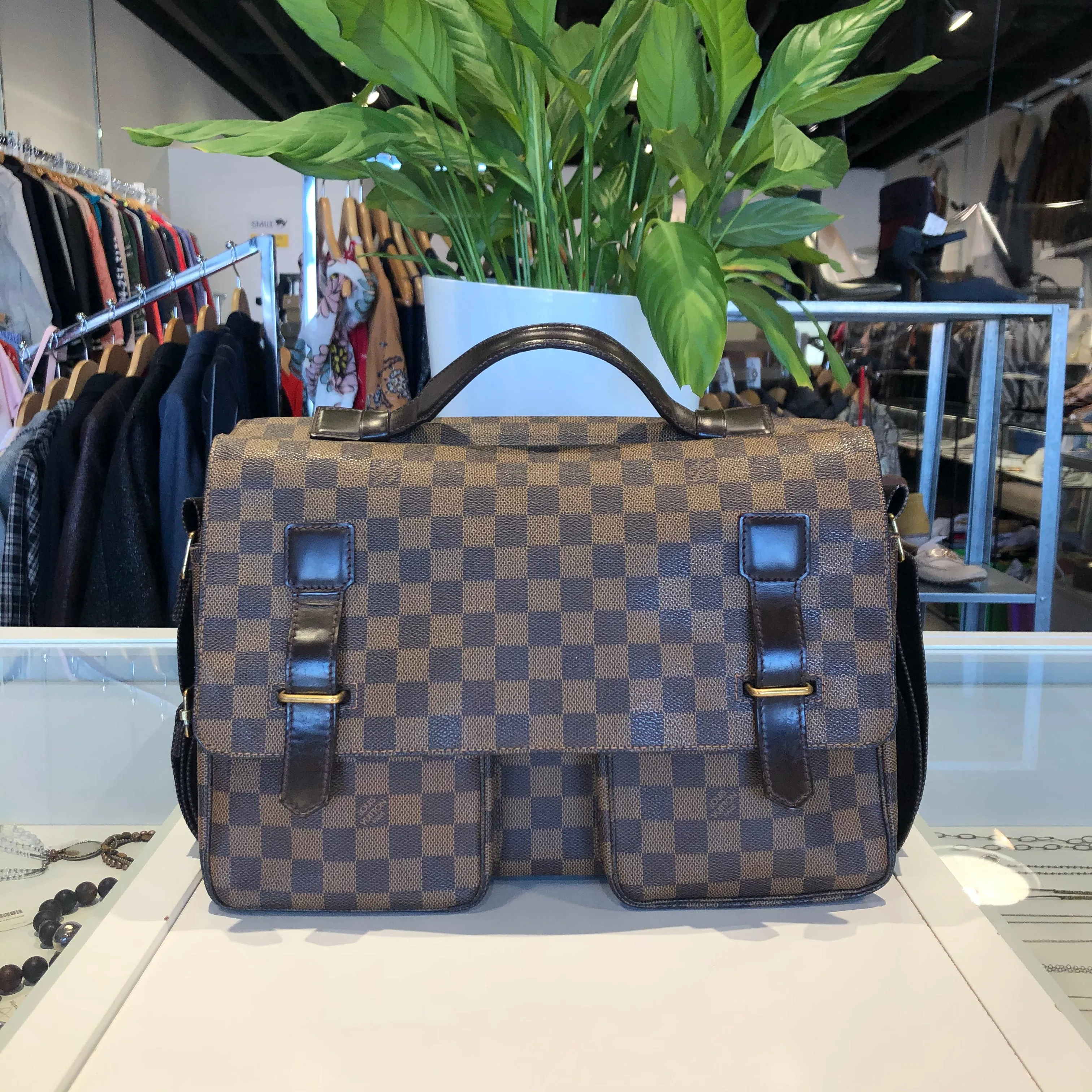 Damier Ebene Broadway Messenger Bag