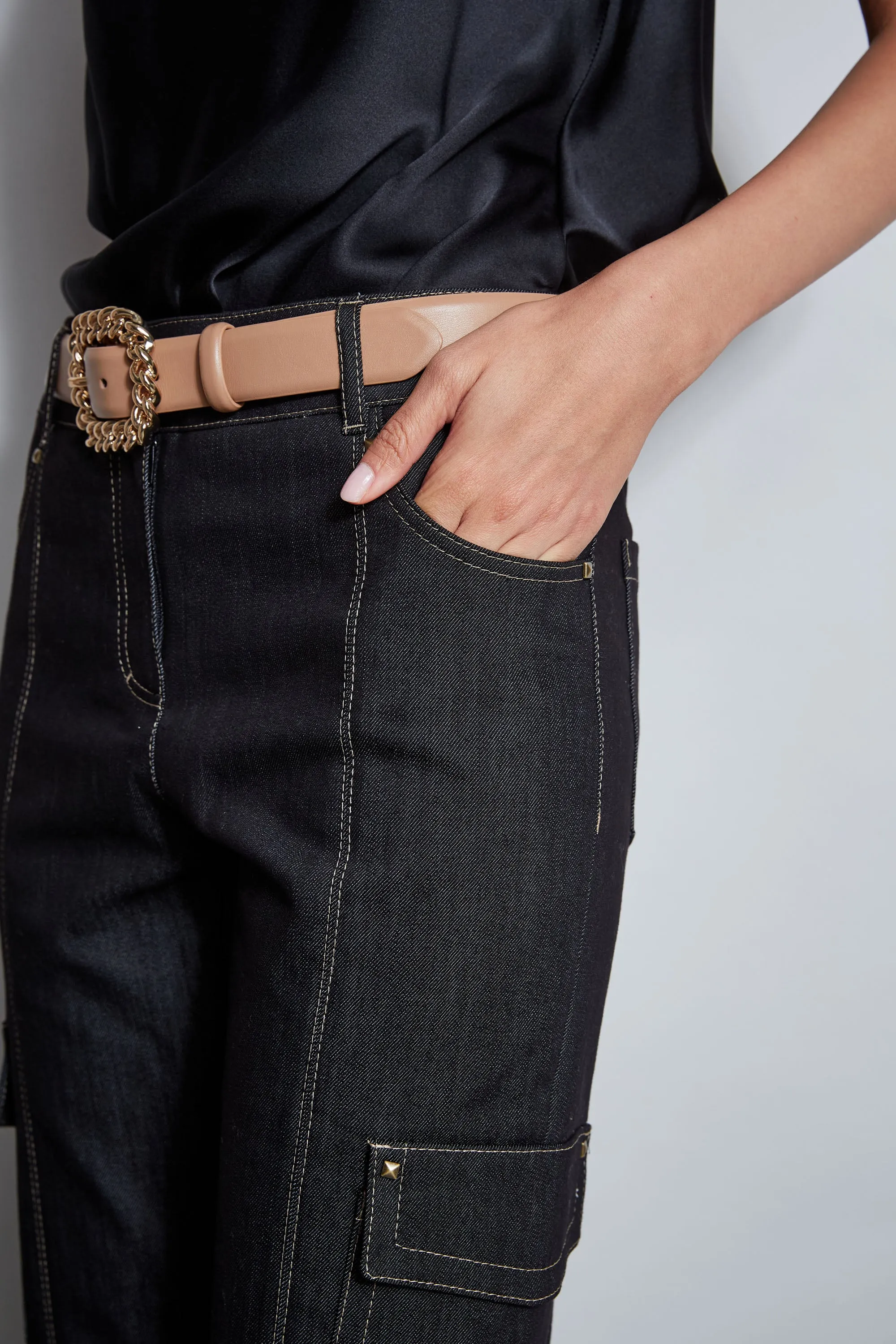 Denim Cargo Pant