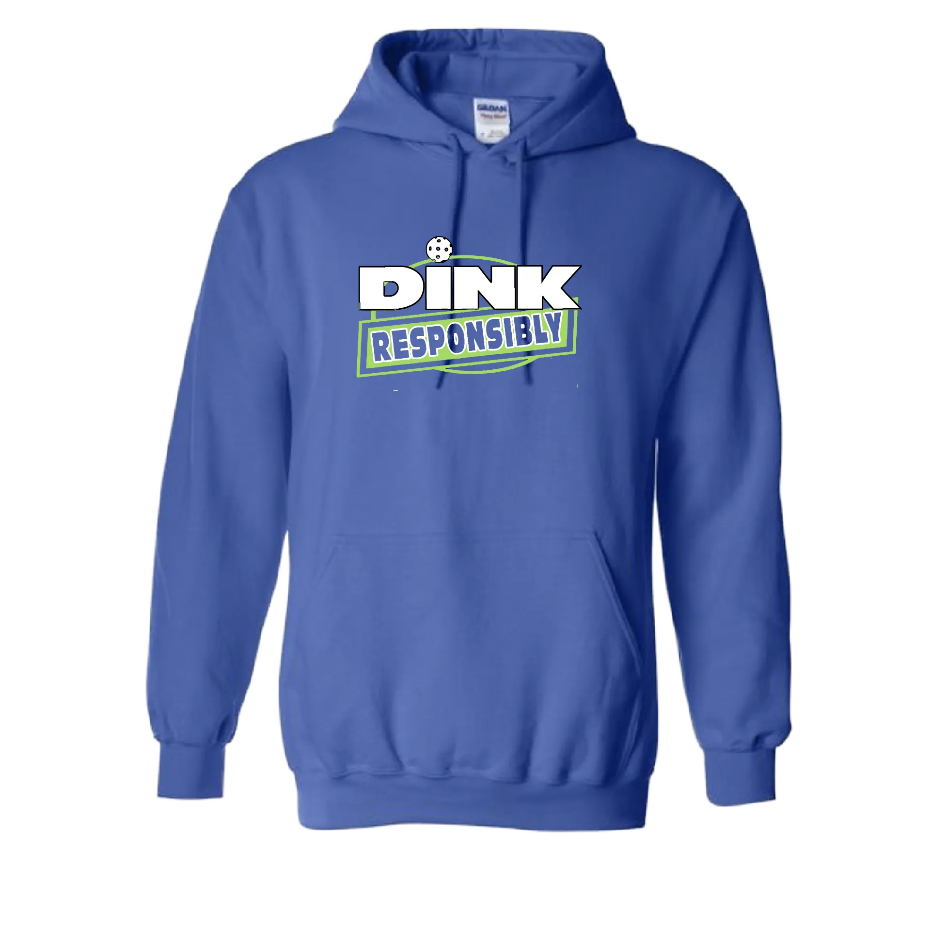 Dink Responsibly | Unisex Hoodie Pickleball Sweatshirt | 50% Cotton 50% Polyester