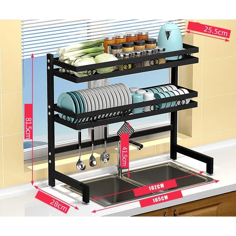 Dish Drainer Rack Kitchen Dish Rack And Over The Sink Dish Drying Rack Adjustable Dish Stainless Steel Rak