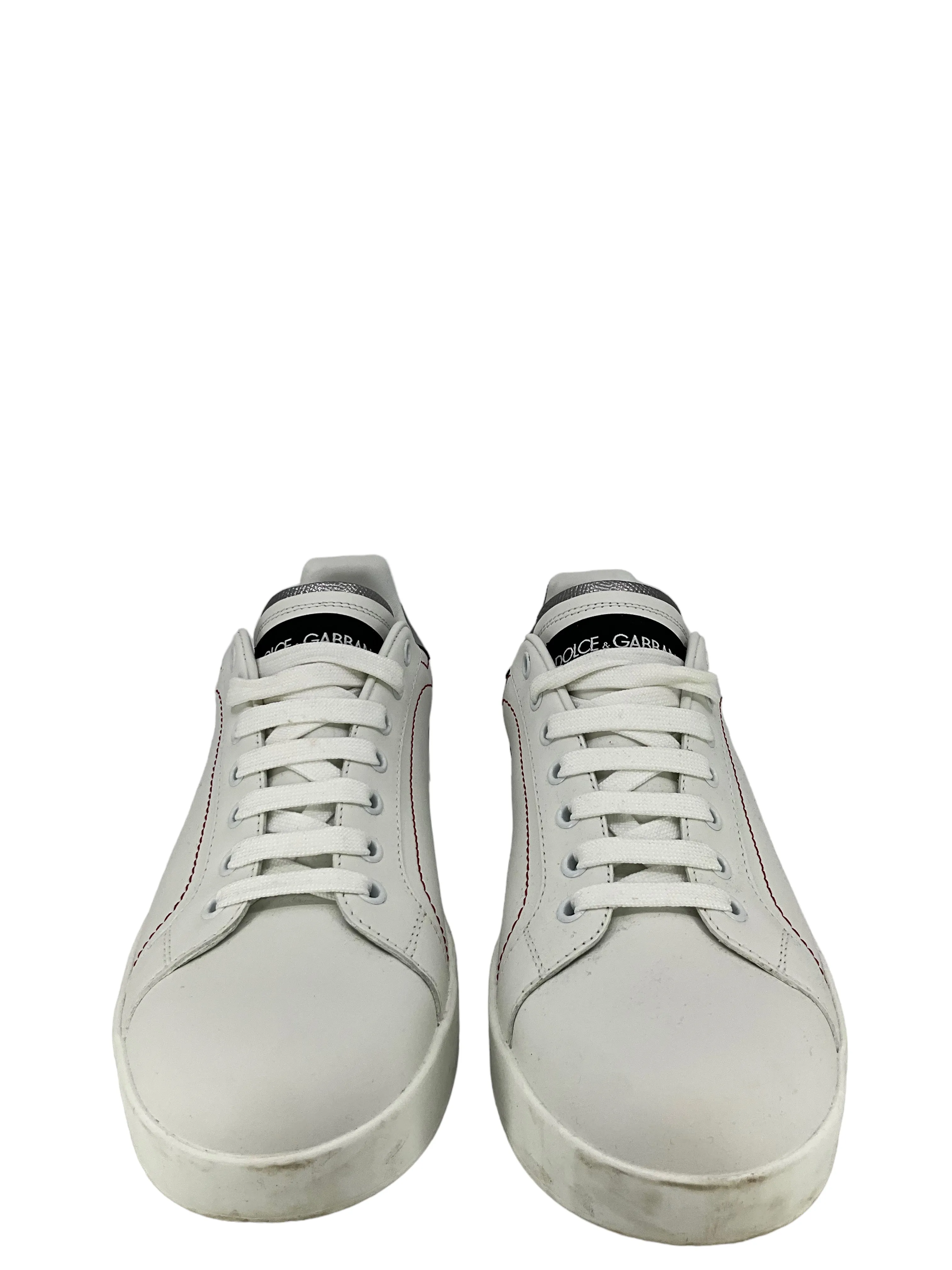 Dolce & Gabbana Portofino White Sneakers Size 40