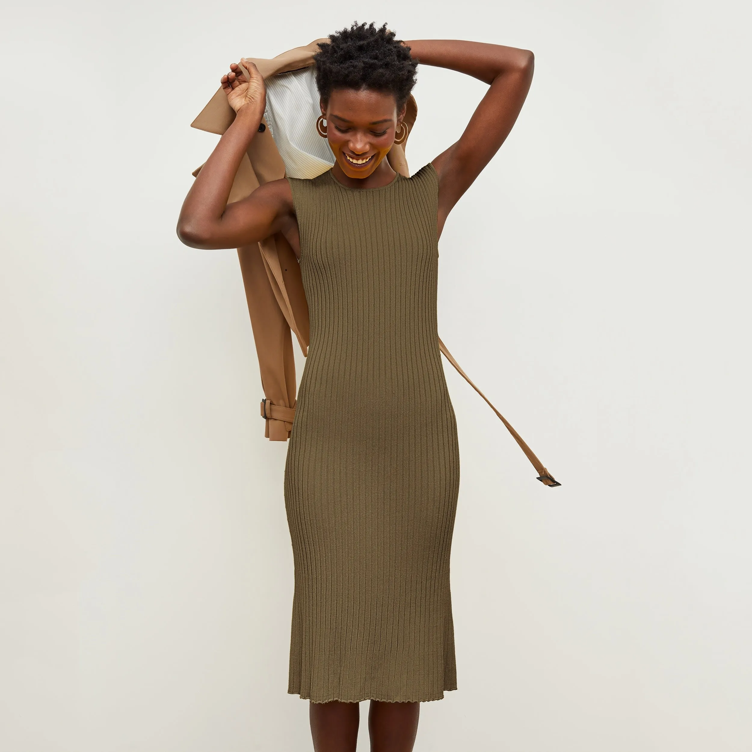 Dylan Dress - Slinky Knit :: Safari