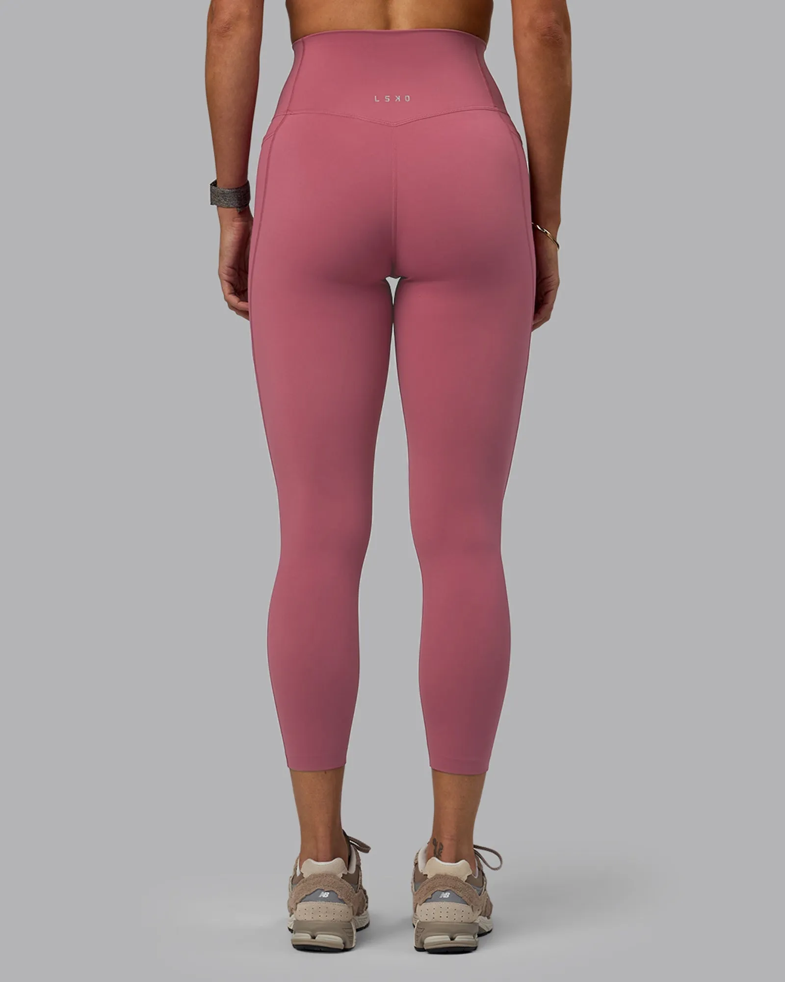 Elixir 7/8 Length Leggings With Pockets - Mauve Haze