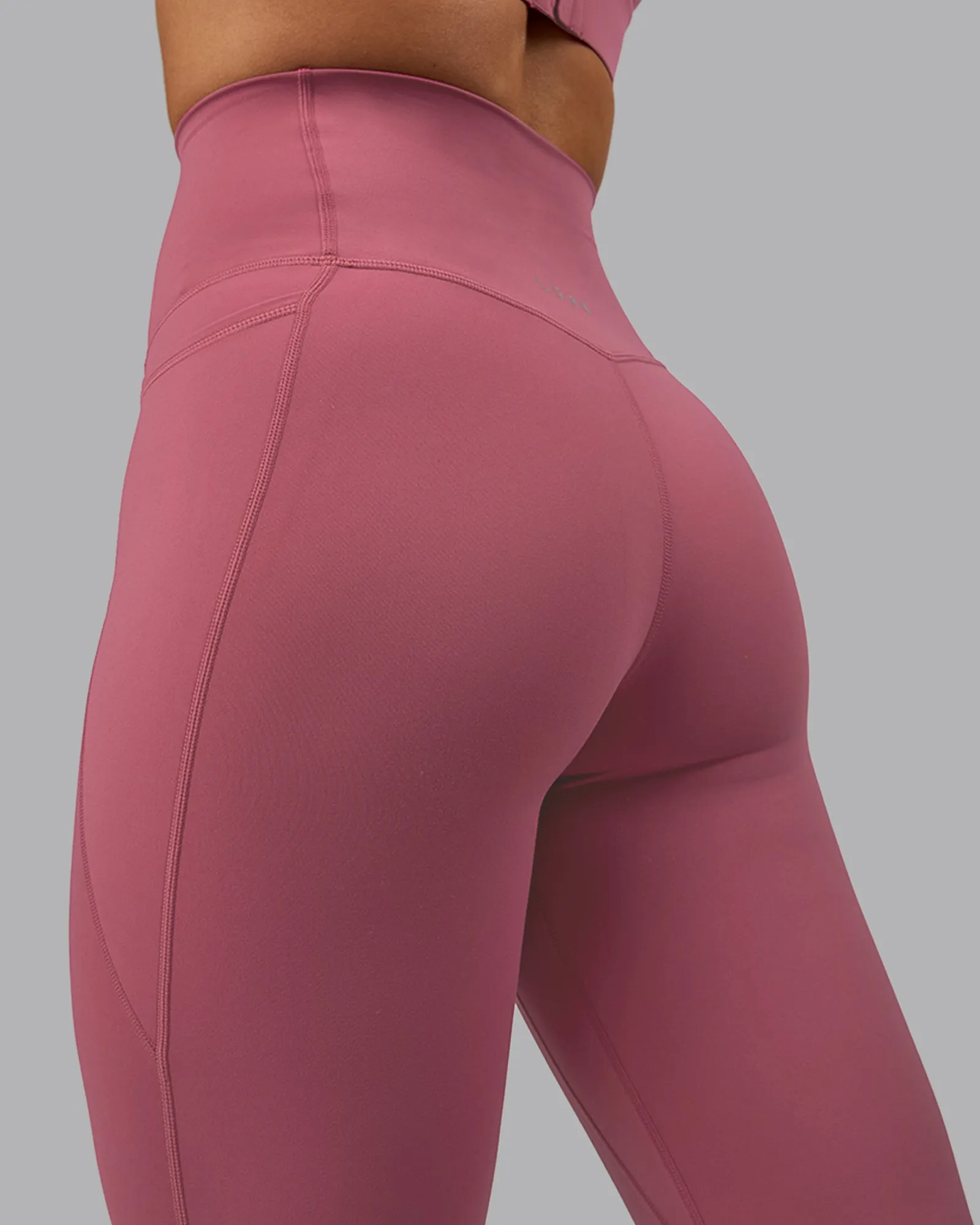 Elixir 7/8 Length Leggings With Pockets - Mauve Haze