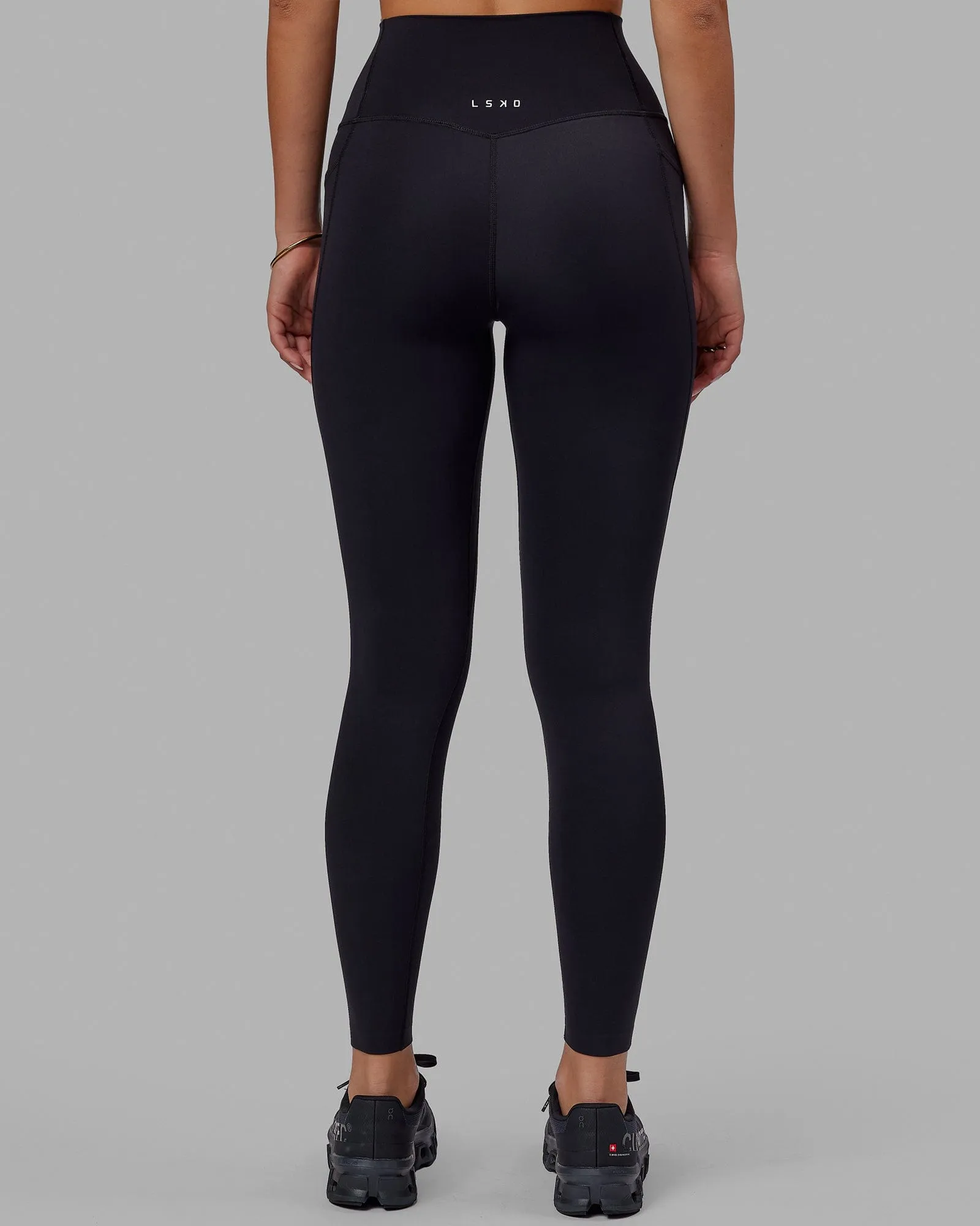 Elixir Full Length Leggings With Pockets - Black