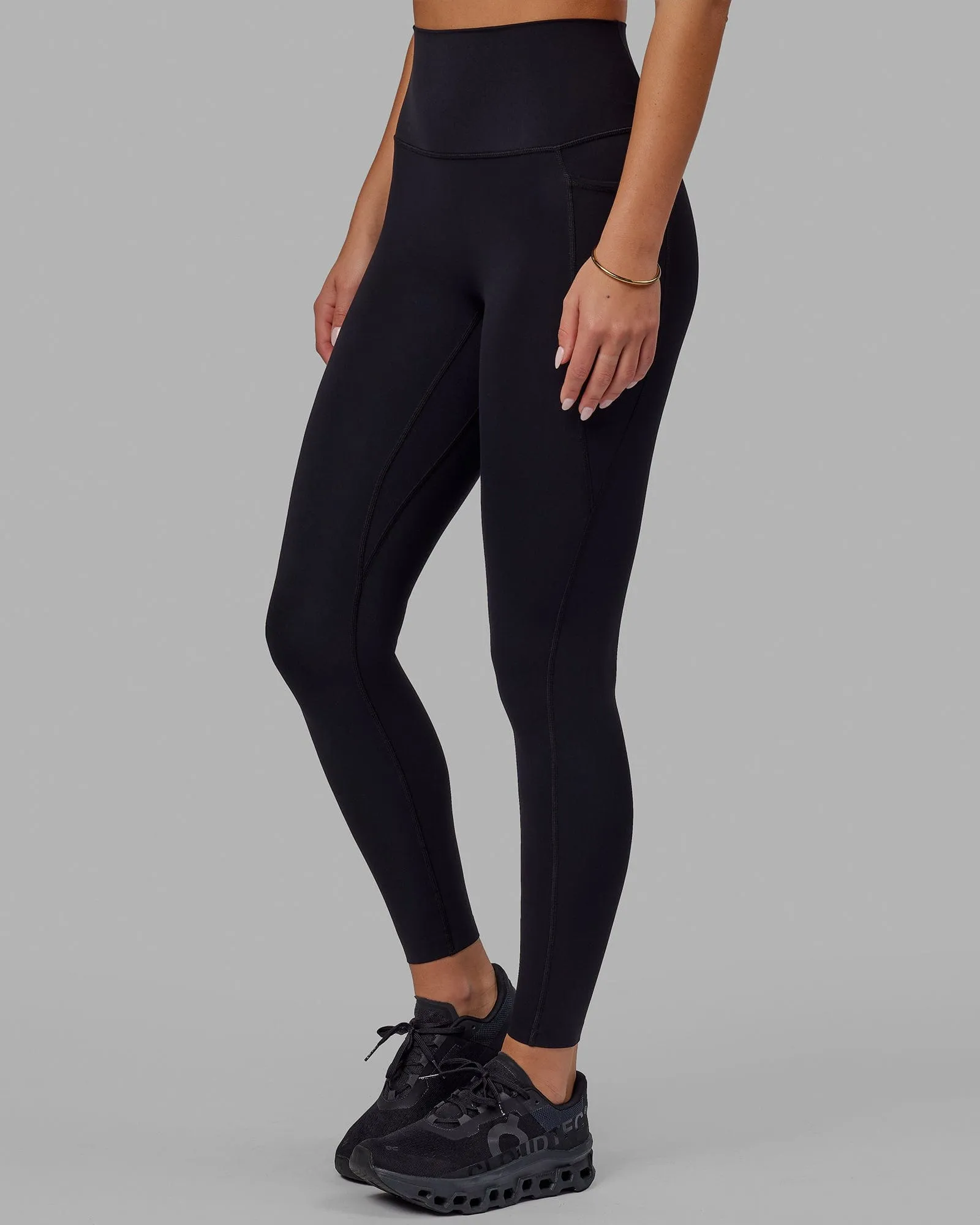 Elixir Full Length Leggings With Pockets - Black