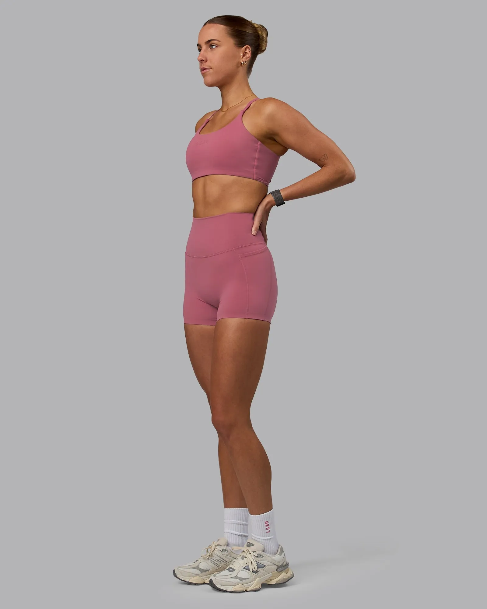 Elixir X-Length Shorts With Pockets - Mauve Haze