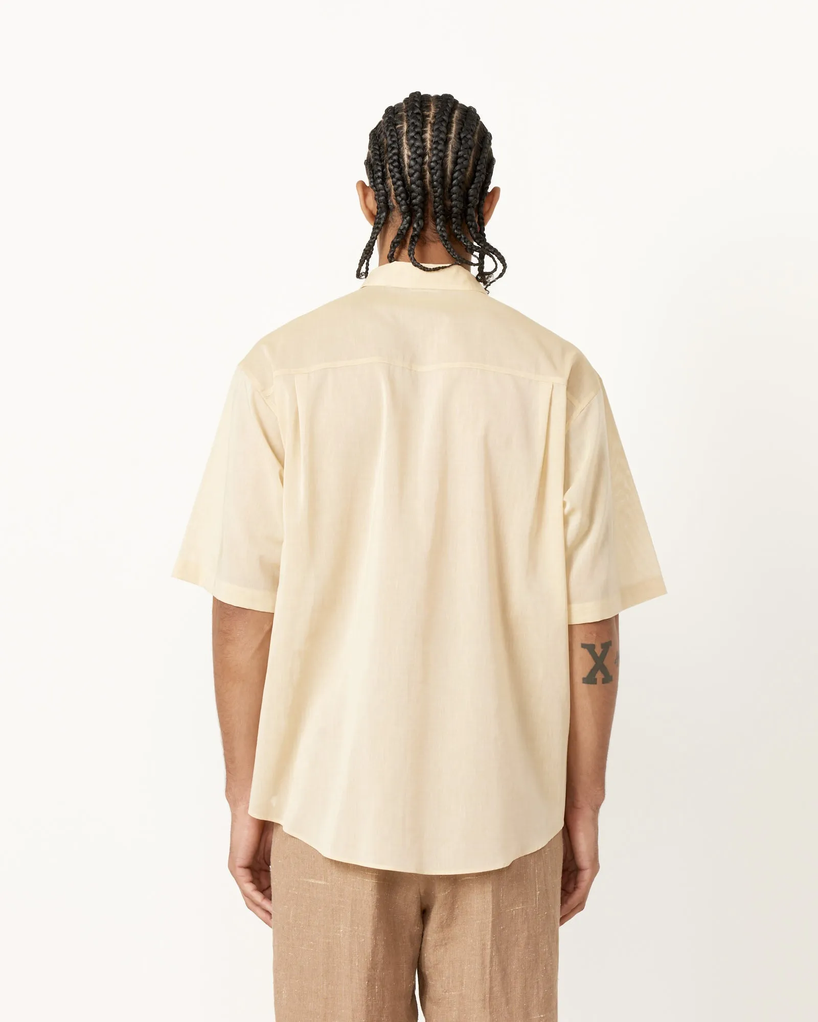 Finx Organdy Shirt in Light Yellow