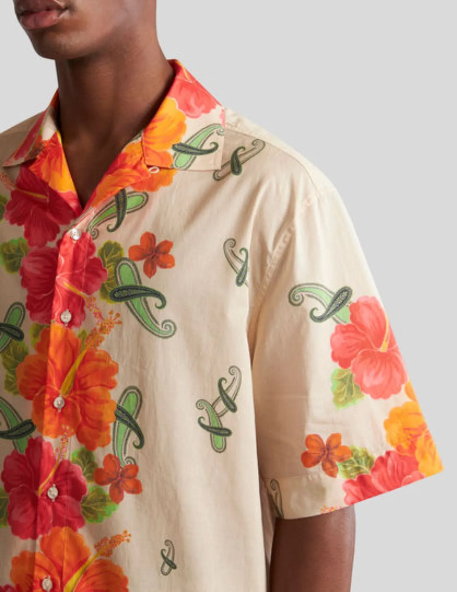 Floral Paisley Bowling Shirt