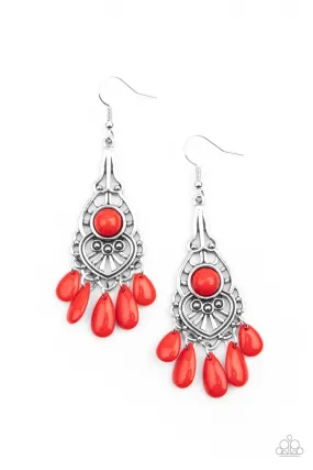 Fruity Tropics - Red Earring