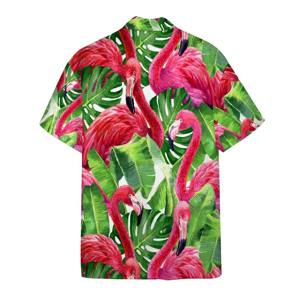 Gearhuman 3D Flamingo Hawaii Shirt