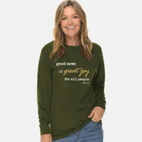 Good News Of Great Joy Unisex Long Sleeve T Shirt