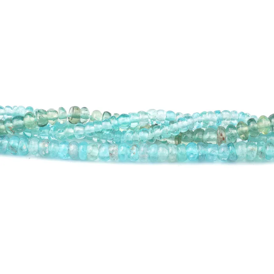 Green Apatite 4X2mm Rondelle - Limited Editions - 15-16 inch