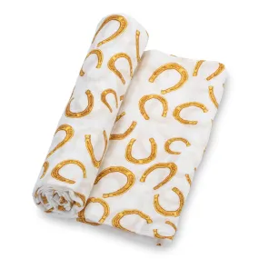 Horseshoe Baby Swaddle Blanket