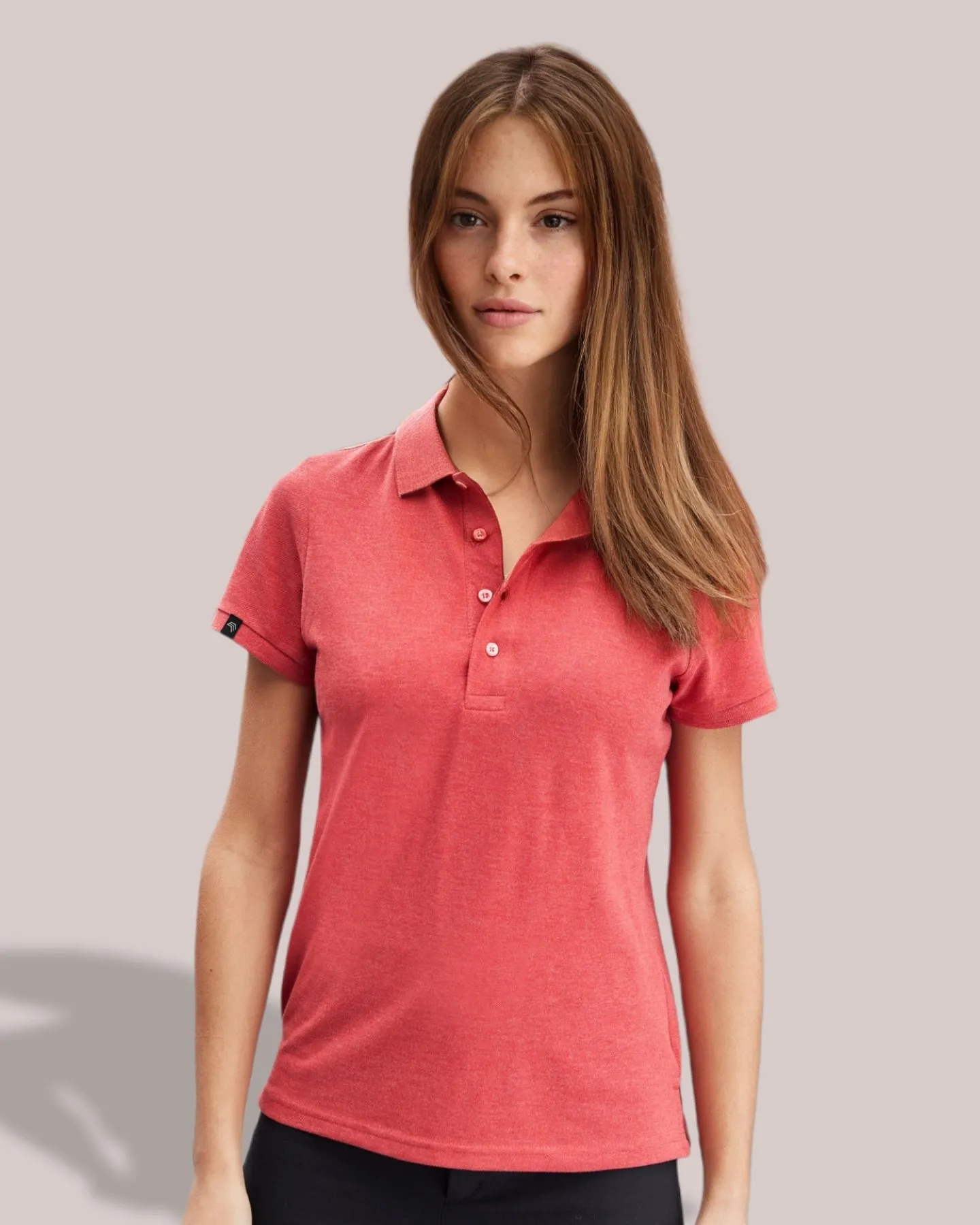 JAN 8009 ― Damen Bio-Baumwolle Polo Shirt - Soft Grau